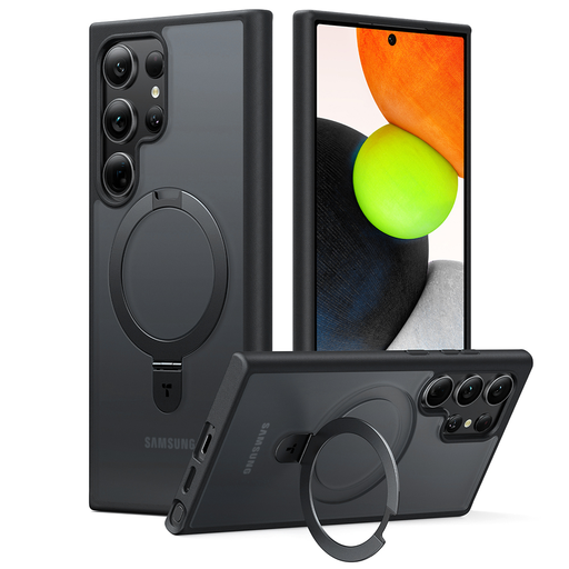 Torras - Ostand sorozat - Samsung Galaxy S24 Ultra - Fekete tok Torras - Ostand sorozat - Samsung Galaxy S24 Ultra - Fekete tok
