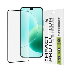  Techsuit - 111D Teljes Fedés / Teljes Ragasztású Üveg - Honor 400 Lite - Fekete üvegfólia