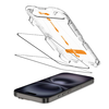 Tech-protect Quick Set+ 2-pack iPhone 15 / 16 Fekete üvegfólia - 0. kép