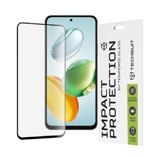  Techsuit - 111D Teljes Borítású / Teljes Ragasztású Üveg - Honor 200 Smart / X7c - Fekete üvegfólia