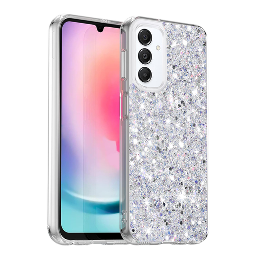  Techsuit - Csillogó Glitter - Samsung Galaxy A16 4G / A16 5G - Fehér tok