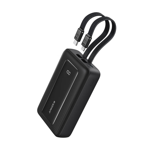  Anker - Hordozható töltő (A1681G11) - 2x USB-C, Lightning, USB, 30W, 20000mAh - Fekete