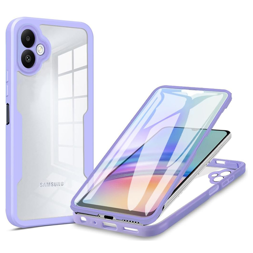 Techsuit - ColorVerse 360 Sorozat + Képernyővédő - Samsung Galaxy A06 - Lila tok Techsuit - ColorVerse 360 Sorozat + Képernyővédő - Samsung Galaxy A06 - Lila tok