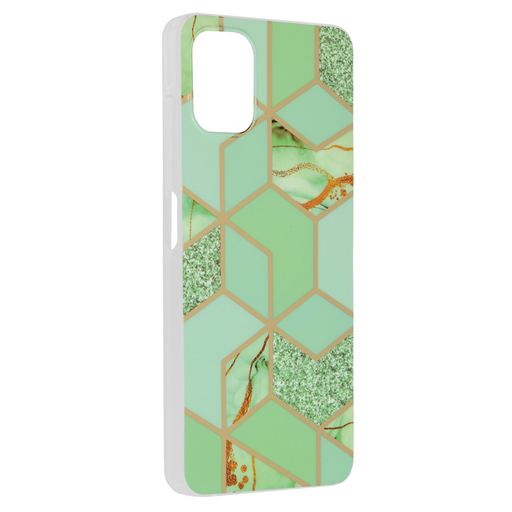 Techsuit - Márvány Sorozat - Samsung Galaxy A06 - Zöld Hex tok Techsuit - Márvány Sorozat - Samsung Galaxy A06 - Zöld Hex tok