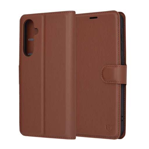 Techsuit - Bőr Folio - Samsung Galaxy A35 5G - Barna tok