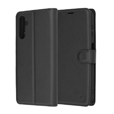  Techsuit - Bőrtok - Samsung Galaxy A14 4G / A14 5G - Fekete tok