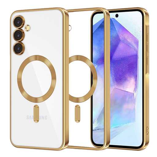 Techsuit - Luxus Kristály MagSafe - Samsung Galaxy A55 5G - Arany tok Techsuit - Luxus Kristály MagSafe - Samsung Galaxy A55 5G - Arany tok
