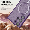  Techsuit - Luxus Csillogó MagSafe - Samsung Galaxy A55 5G - Piros tok - 4. kép