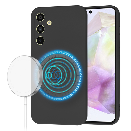 Techsuit - SoftFlex MagSafe - Samsung Galaxy A35 5G - Fekete tok Techsuit - SoftFlex MagSafe - Samsung Galaxy A35 5G - Fekete tok