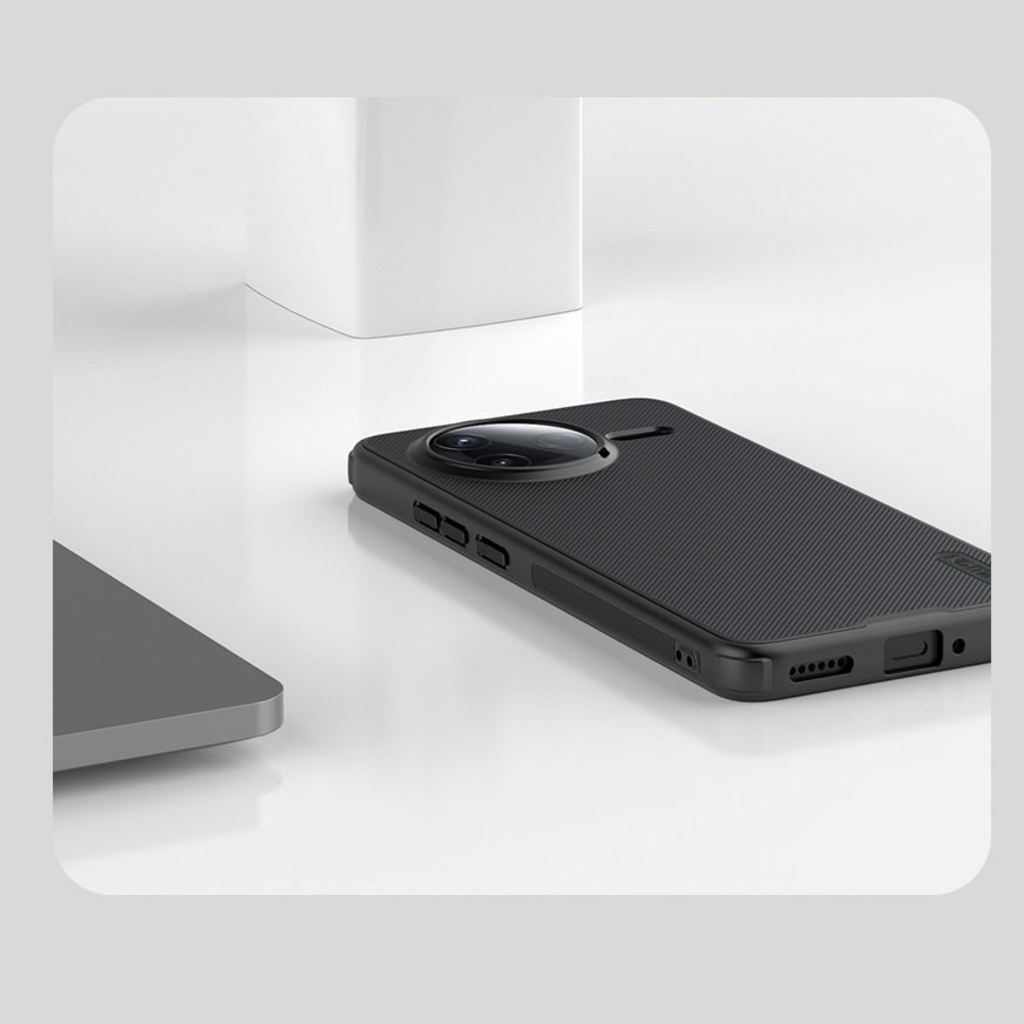 Nillkin Super Frosted PRO Mágneses Hátlap Xiaomi Poco F7 Pro fekete tok - 7