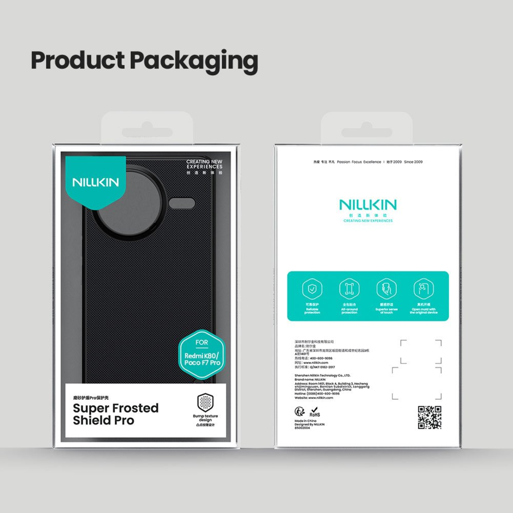 Nillkin Super Frosted PRO Mágneses Hátlap Xiaomi Poco F7 Pro fekete tok - 8
