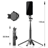 Blavec Selfie Bot Aluminium Fusion P06 Magsafe tripod + távirányító + tartó 1,34 méter (SSFP06-MTRHB134) fekete - 0. kép