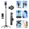 Blavec Selfie Bot Aluminium Fusion P06 Magsafe tripod + távirányító + tartó 1,34 méter (SSFP06-MTRHB134) fekete - 1. kép