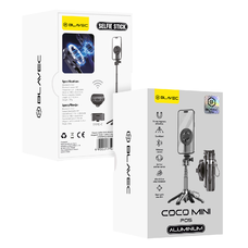 Blavec Aluminium Coco Mini P05 Magsafe tripod + távirányító + tartó 0,41 méter (SSCMP05-MTRHB041) fekete