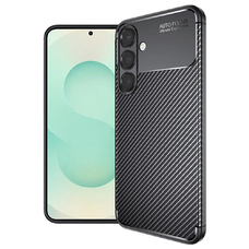  Techsuit - Karbonszálas - Samsung Galaxy S25 Plus - Fekete tok