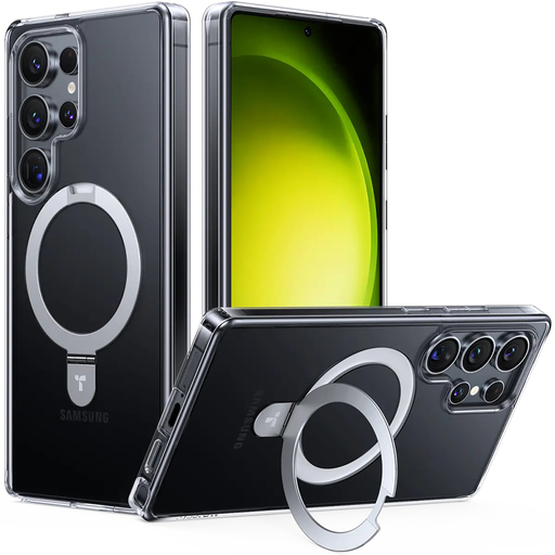 Torras - Ostand Sorozat - Samsung Galaxy S25 Ultra - Átlátszó tok Torras - Ostand Sorozat - Samsung Galaxy S25 Ultra - Átlátszó tok
