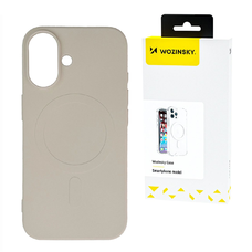 Wozinsky Silicone Case MagSafe kompatibilis fliptok Samsung Galaxy S24 FE - bézs tok