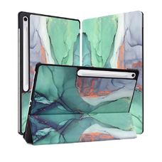  Techsuit - FoldPro - Samsung Galaxy Tab S10 FE Plus - Zöld Idő tok
