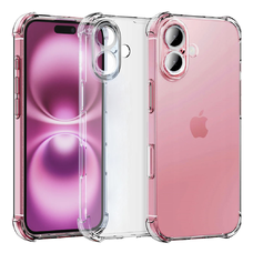  Techsuit - Ütésálló Átlátszó Szilikon - iPhone 16 Plus - Átlátszó tok
