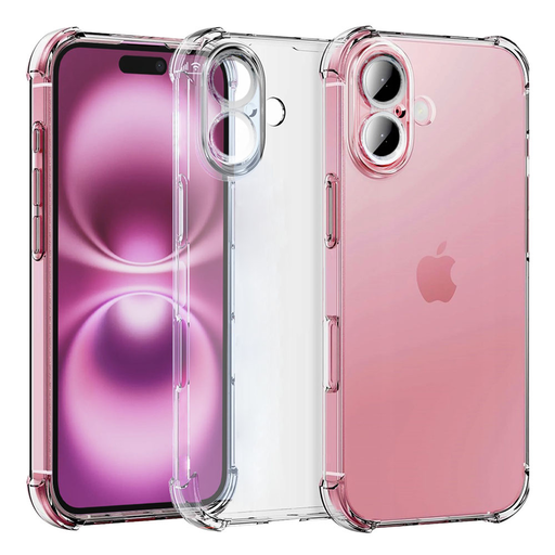 Techsuit - Ütésálló Átlátszó Szilikon - iPhone 16 Plus - Átlátszó tok Techsuit - Ütésálló Átlátszó Szilikon - iPhone 16 Plus - Átlátszó tok