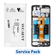 ServicePack LCD kijelző SAMSUNG A06 A065 GH81-26440A fekete