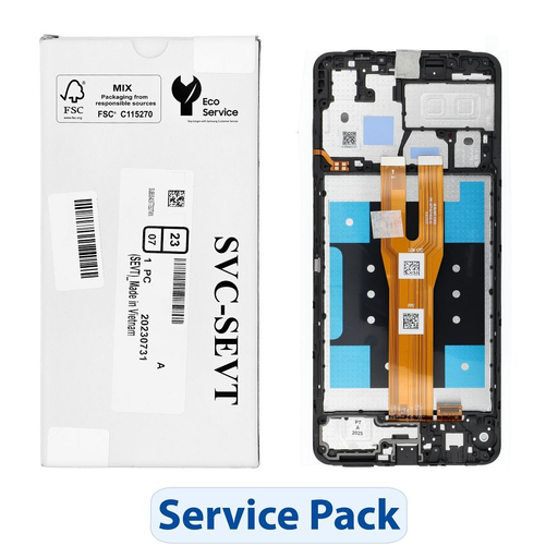 ServicePack LCD kijelző SAMSUNG A06 A065 GH81-26440A fekete