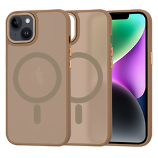  Techsuit - HaloFrost MagSafe Sorozat - iPhone 14 - Homokkőbarna tok