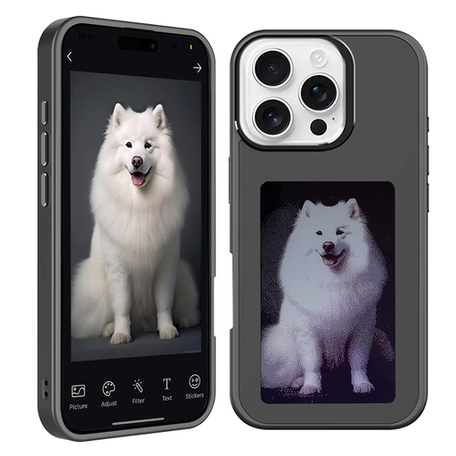 Techsuit - SmartScreen NFC - iPhone 16 Pro Max - Fekete tok Techsuit - SmartScreen NFC - iPhone 16 Pro Max - Fekete tok