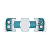 Mobile Controller GameSir X3 Pro USB-C telefontartóval - 0. kép