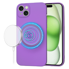  Techsuit - SoftFlex MagSafe - iPhone 15 Plus - Lila tok