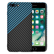 Techsuit - Carbonite FiberShell - iPhone 7 Plus / iPhone 8 Plus - Kék Pulzus tok