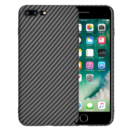  Techsuit - Karbonit Szálhéj - iPhone 7 Plus / iPhone 8 Plus - Fekete tok