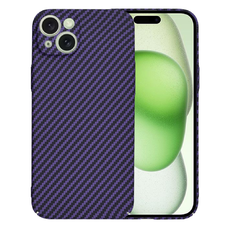  Techsuit - Karbonit Szálburok - iPhone 15 Plus - Lila tok