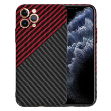  Techsuit - Karbonit Szálhéj - iPhone 11 Pro - Vörös Vortex tok