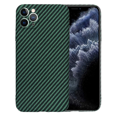  Techsuit - Karbonit Szálas Borító - iPhone 11 Pro Max - Zöld tok