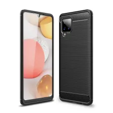 Tech-Protect carbon mintájú TPU tok Samsung A42 5G fekete