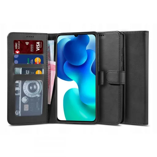 TECH-PROTECT Wallet 2 fliptok Xiaomi Mi 10T Lite fekete