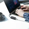 Ugreen USB Type C 1000Mbps Gigabit külső hálózati adapter fekete (50307) - 1. kép