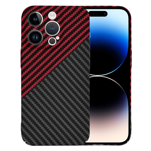 Techsuit - Carbonit SzálHéj - iPhone 14 Pro - Vörös Vortex tok Techsuit - Carbonit SzálHéj - iPhone 14 Pro - Vörös Vortex tok