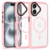 Liavec Hybrid Magsafe átlátszó tok iPhone 16 light pink tok - 0. kép