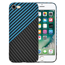  Techsuit - Karbonit Szálházas - iPhone 7 / iPhone 8 / iPhone SE 2, SE 2020 / iPhone SE 3, SE 2022 - Kék Impulzus tok