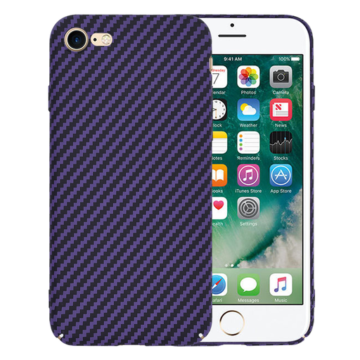 Techsuit - Carbonite FiberShell - iPhone 7 / iPhone 8 / iPhone SE 2, SE 2020 / iPhone SE 3, SE 2022 - Lila tok Techsuit - Carbonite FiberShell - iPhone 7 / iPhone 8 / iPhone SE 2, SE 2020 / iPhone SE 3, SE 2022 - Lila tok