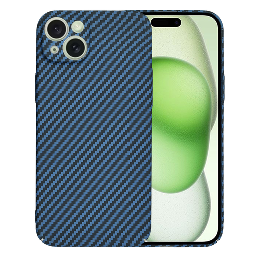 Techsuit - Karbonit Szálhéj - iPhone 15 Plus - Ciánkék tok Techsuit - Karbonit Szálhéj - iPhone 15 Plus - Ciánkék tok