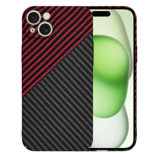  Techsuit - Karbonit Szálhéj - iPhone 15 Plus - Vörös Vortex tok