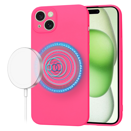 Techsuit - SoftFlex MagSafe - iPhone 15 Plus - Forró Rózsaszín tok Techsuit - SoftFlex MagSafe - iPhone 15 Plus - Forró Rózsaszín tok