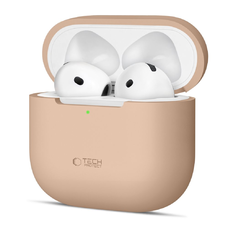 Tech-protect Szilikon Apple Airpods 4 Cafe Latte tok