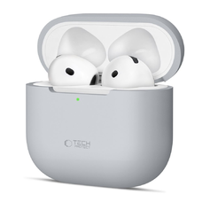 Tech-protect Szilikon Apple Airpods 4 Kréta Szürke tok