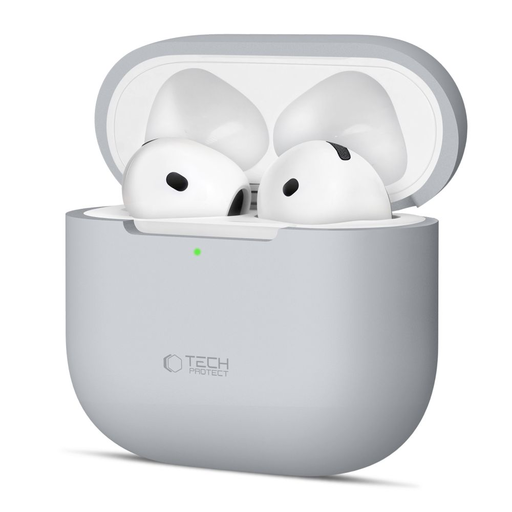 Tech-protect Szilikon Apple Airpods 4 Kréta Szürke tok Tech-protect Szilikon Apple Airpods 4 Kréta Szürke tok