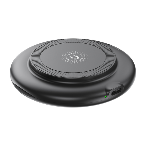 XO vezeték nélküli induktív töltő CX031 fekete 15W kábellel USB-C - USB-C és adapterkészlet
