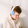 HOCO vezeték nélküli Bluetooth fejhallgató W42 Macskafüles kristálykék - 1. kép